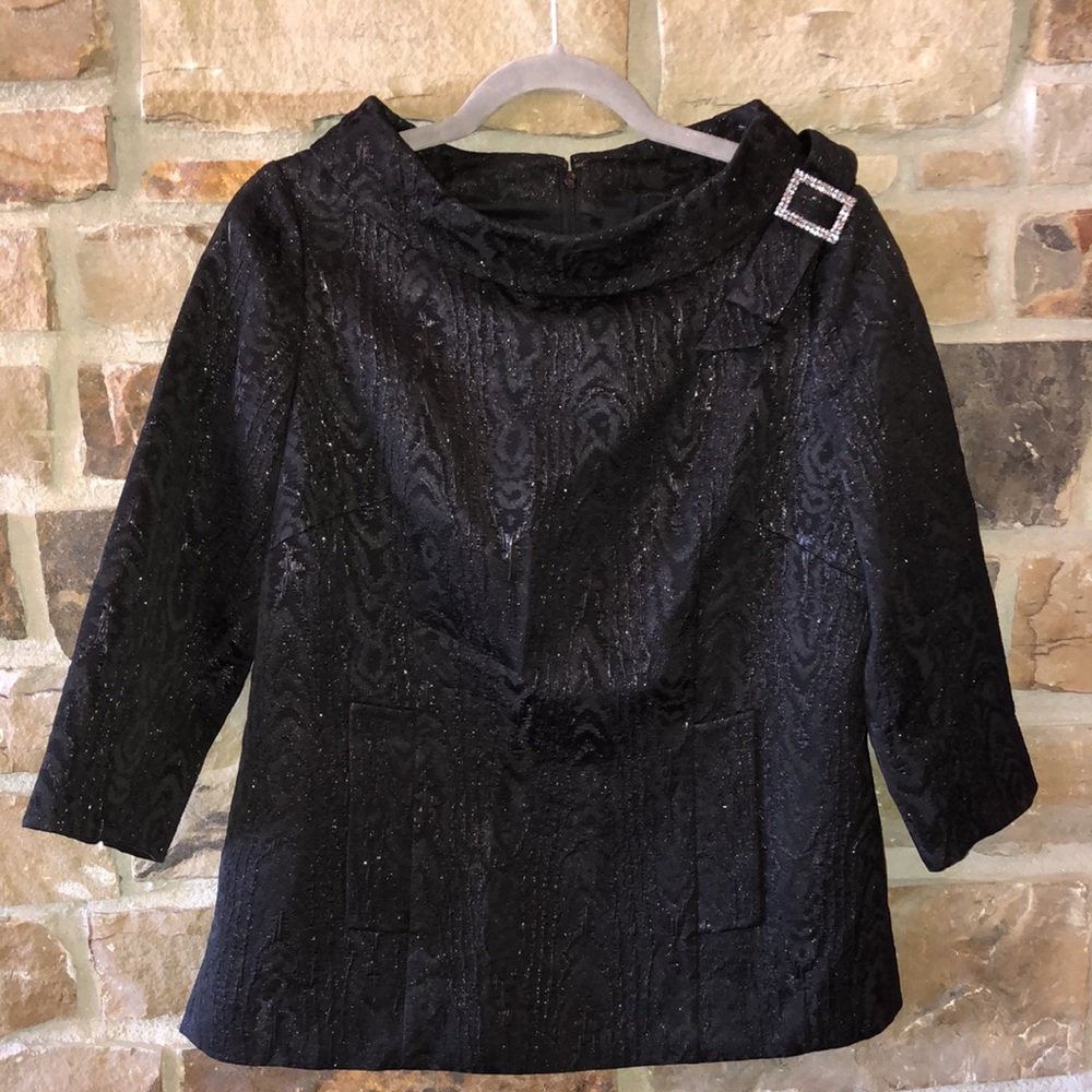 Rickie Freeman/Teri Jon Jacguard blouse